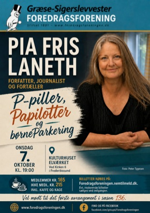 Plakat, 07.10.26 Pia Fris Laneth